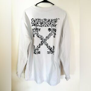 Off-White Leaves Sweatshirt Dress